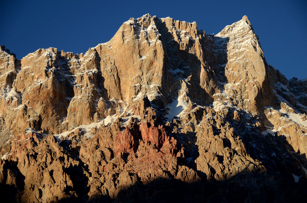 21 Jagged Rocky Peaks Close Up To The East Of Base Camp Blaze Just before Sunset From Gasherbrum North Base Camp In China 